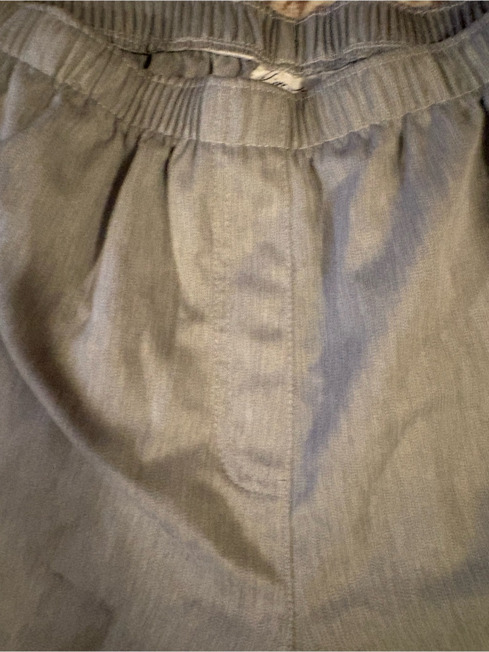 Kim Rogers Light Gray Elastic Waist Pull-On Shorts Size 14 Petite - Picture 2 of 4